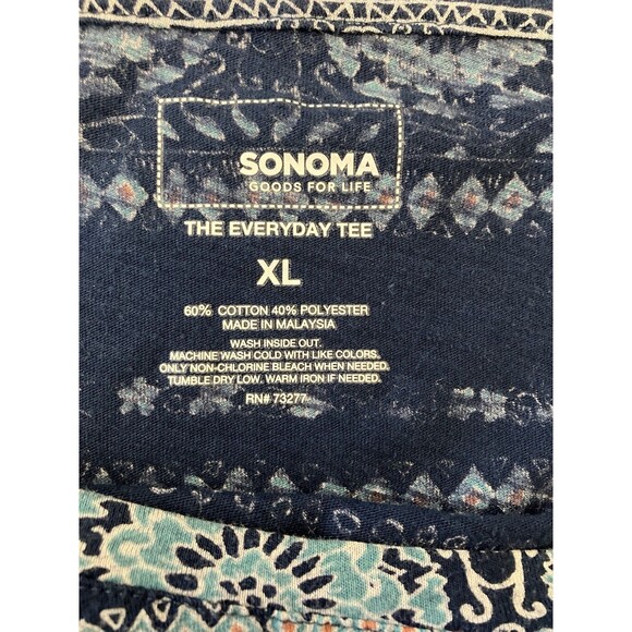 Sonoma Goods for Life Womens Long Sleeve Tee Jade Size XL - Picture 2 of 4